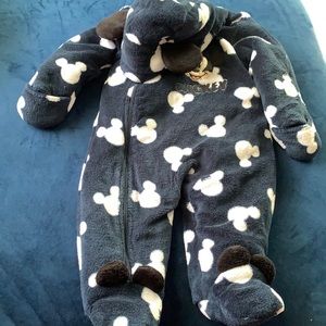 12-18m furry, plush Disney snowsuit!!